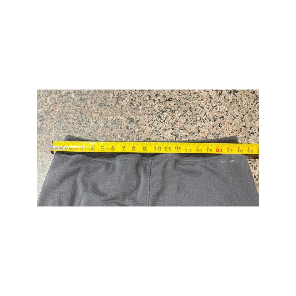 Nike Therma-FIT Mens Training Pants Gray Grid Fleece Zipper Pockets Large